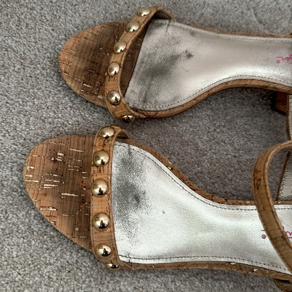 LILLY PULITZER Cork studded sandal size 7 - Picture 5 of 6